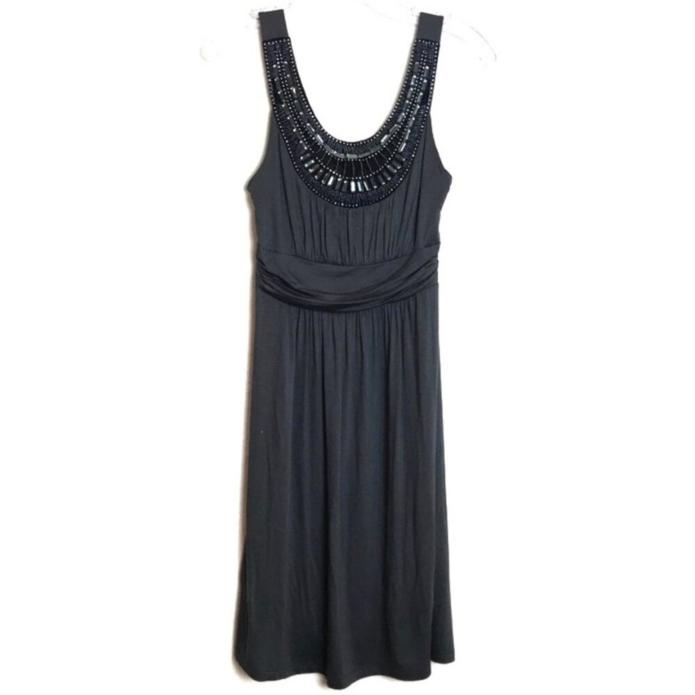 Soprano Nordstrom Embellished Dress Grey Small